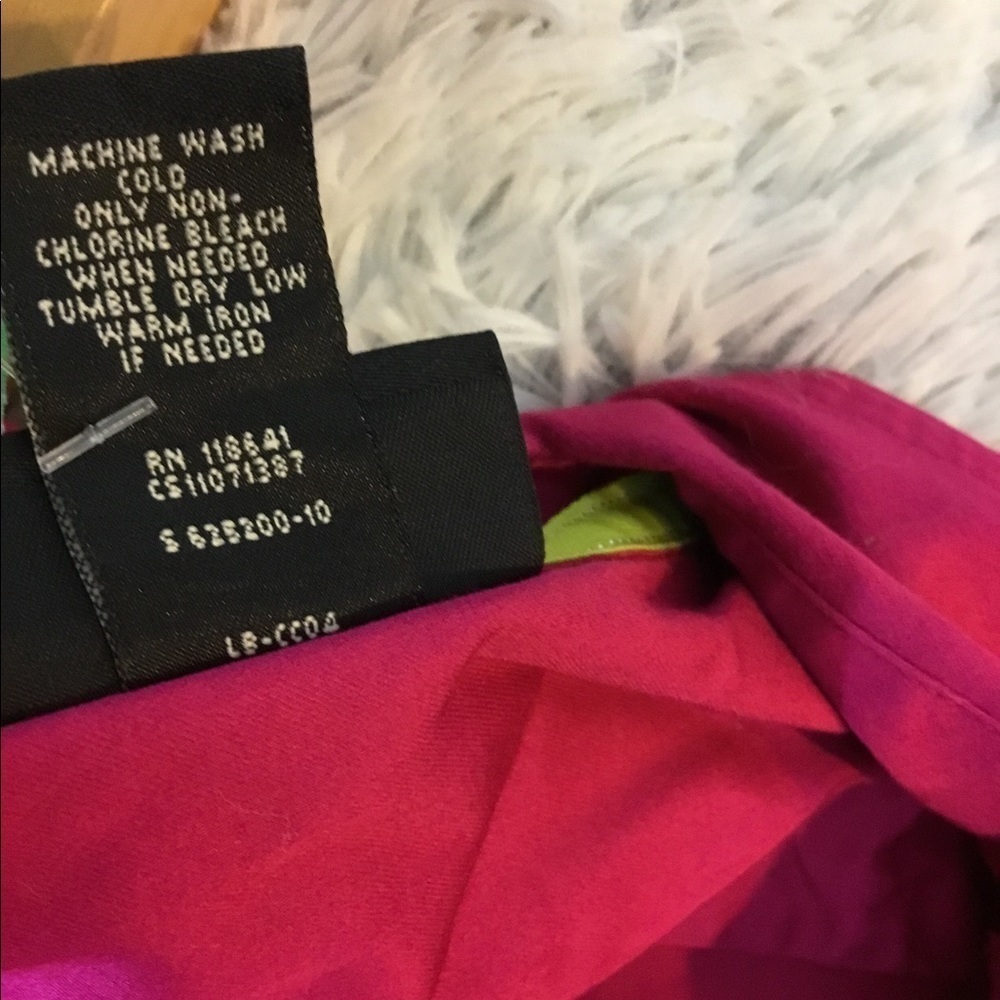 Lane Bryant size 20 pink button down long sleeve top - Picture 8 of 15